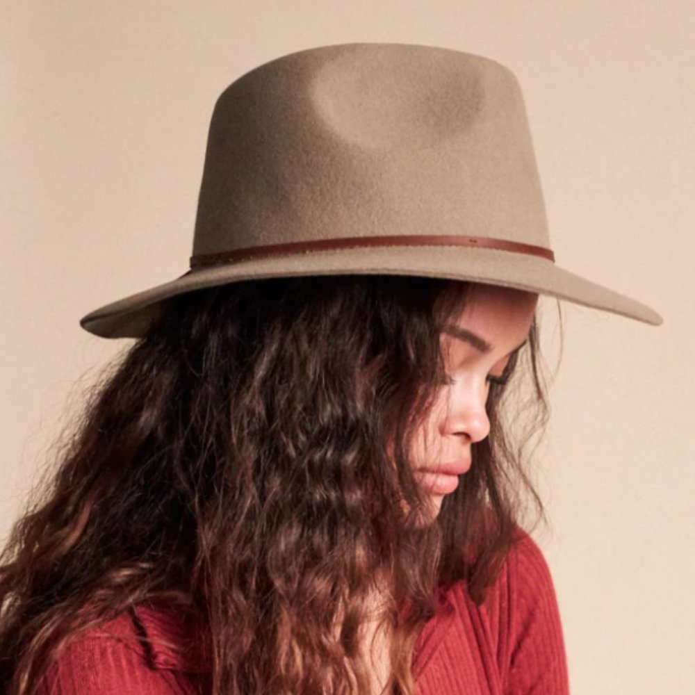 Brixton WESLEY FEDORA, size medium, color: Elmwood